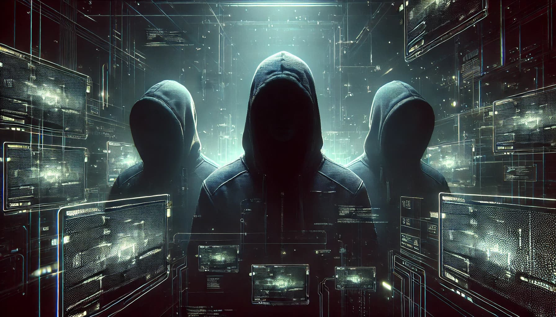 Hackers in a scene